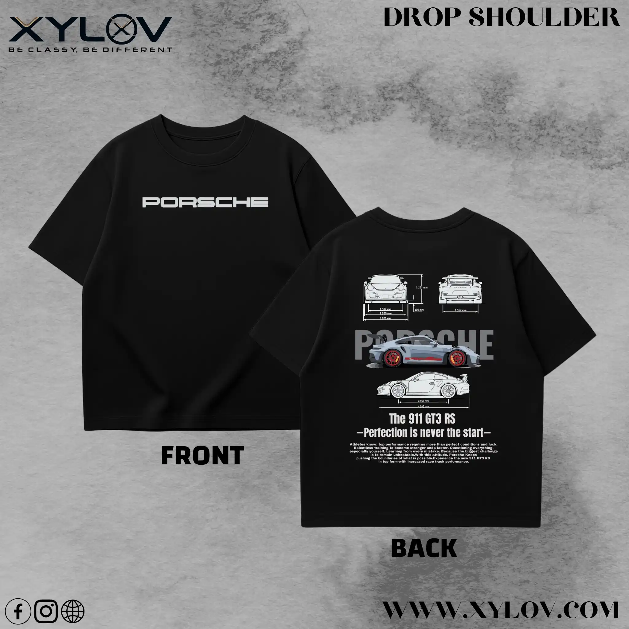 Printed Drop Shoulder T-Shirt