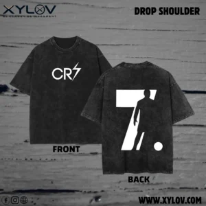 Acid Washed Drop Shoulder T-Shirt