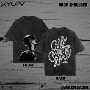 Acid Washed Drop Shoulder T-Shirt