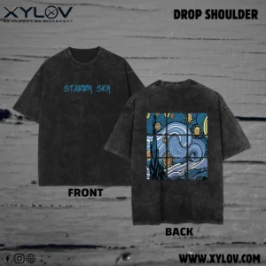 Acid Washed Drop Shoulder T-Shirt