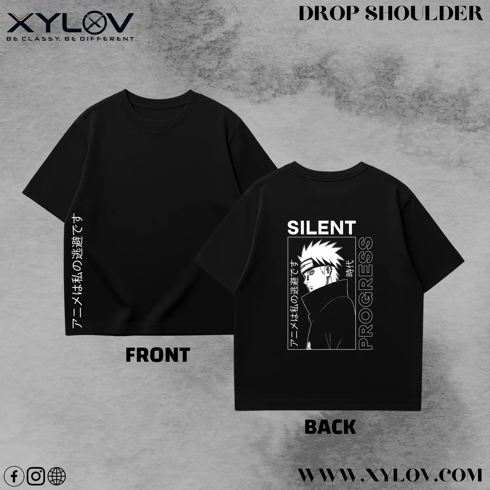 Printed Drop Shoulder T-Shirt