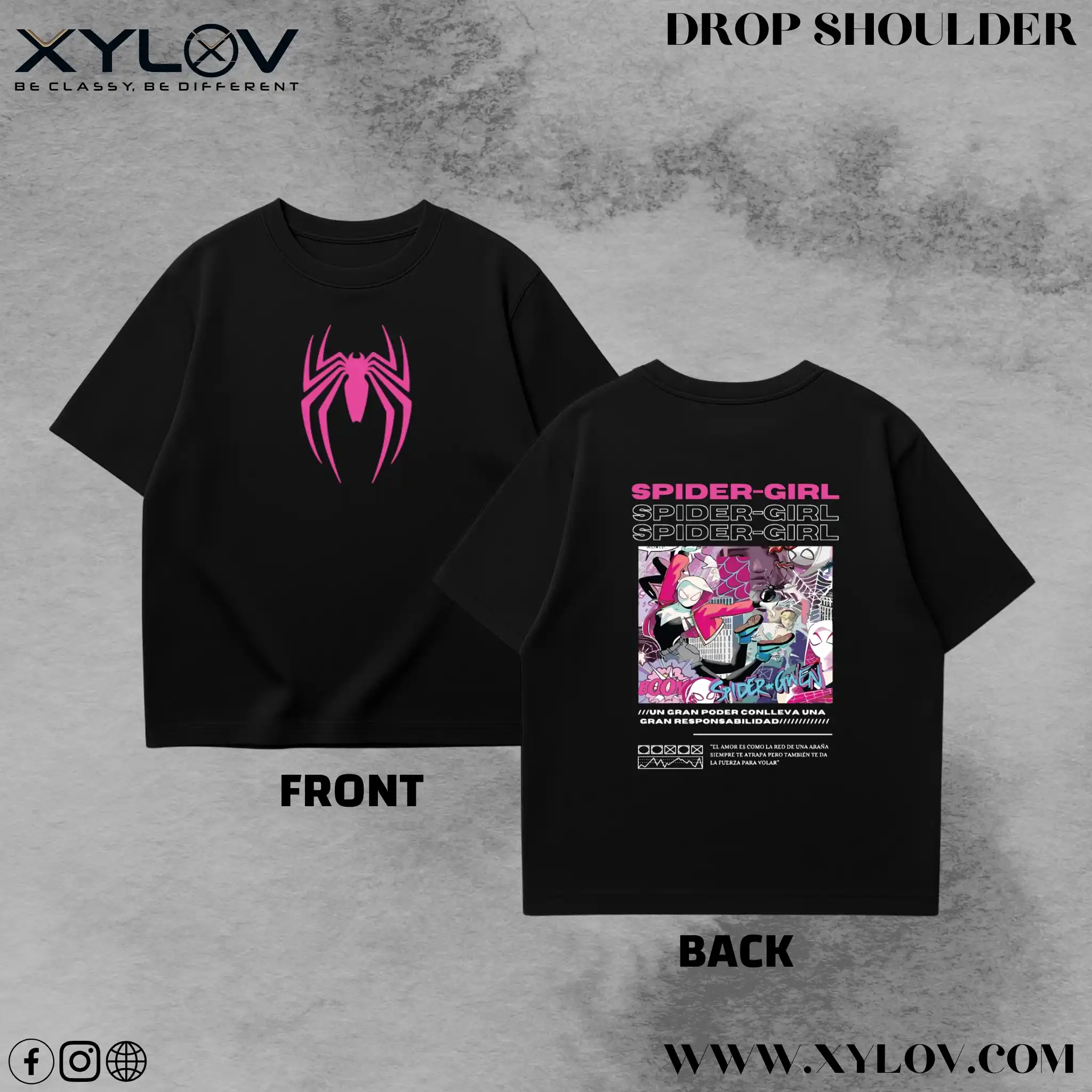 Printed Drop Shoulder T-Shirt